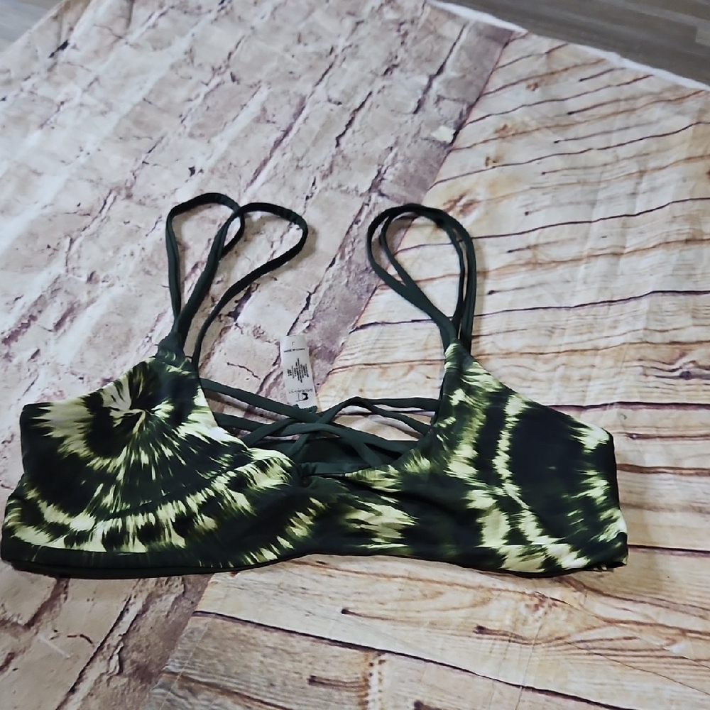 Tinibikini Bikini  Green Top Size Large‎